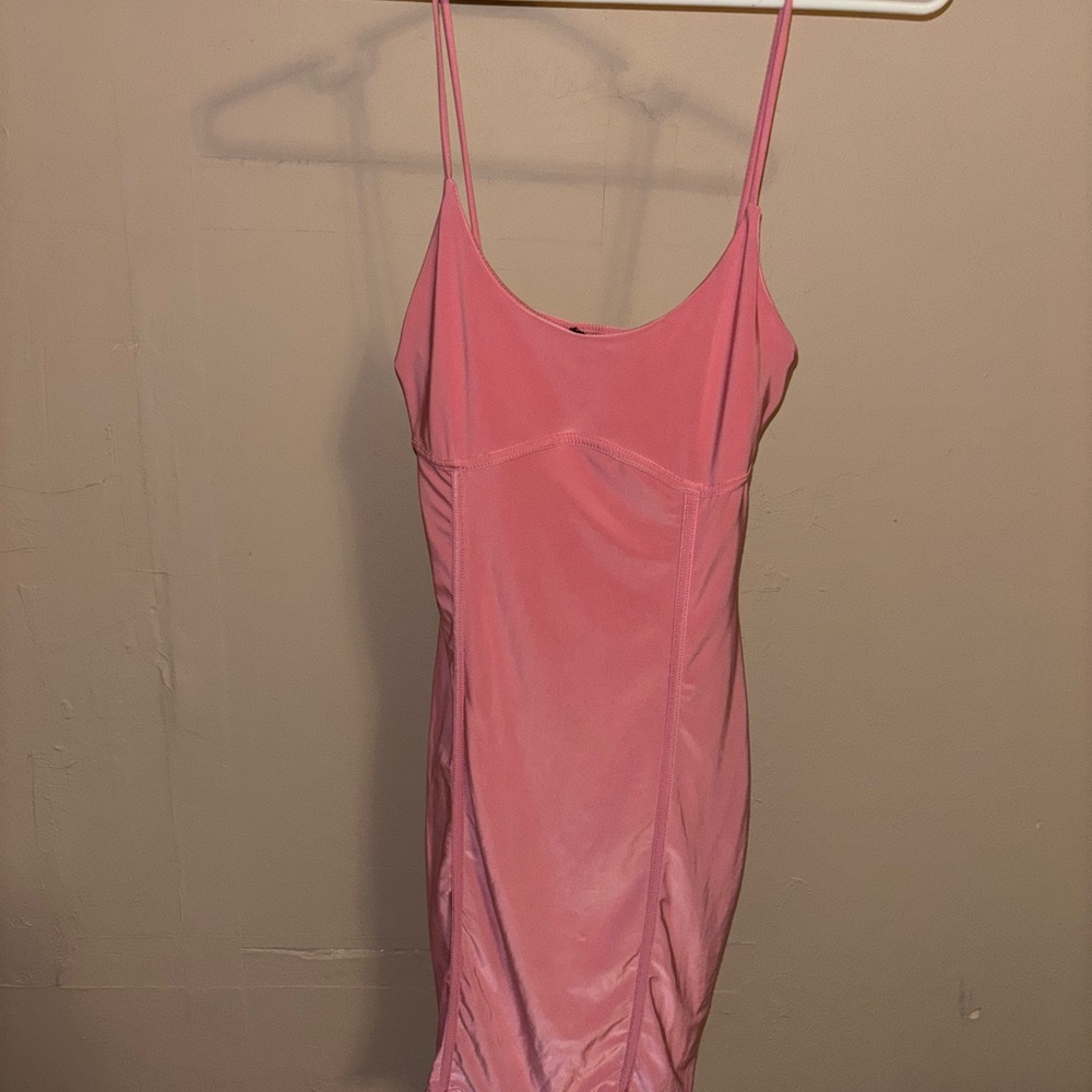 Pink Spaghetti Strap Dress